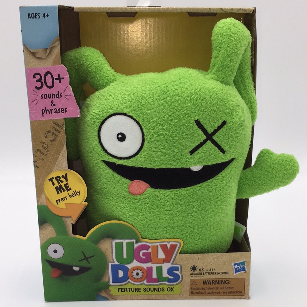 Ugly Dolls Feature Sounds Ox Talking Plush Stuffed Toy Green 30+ Sounds …